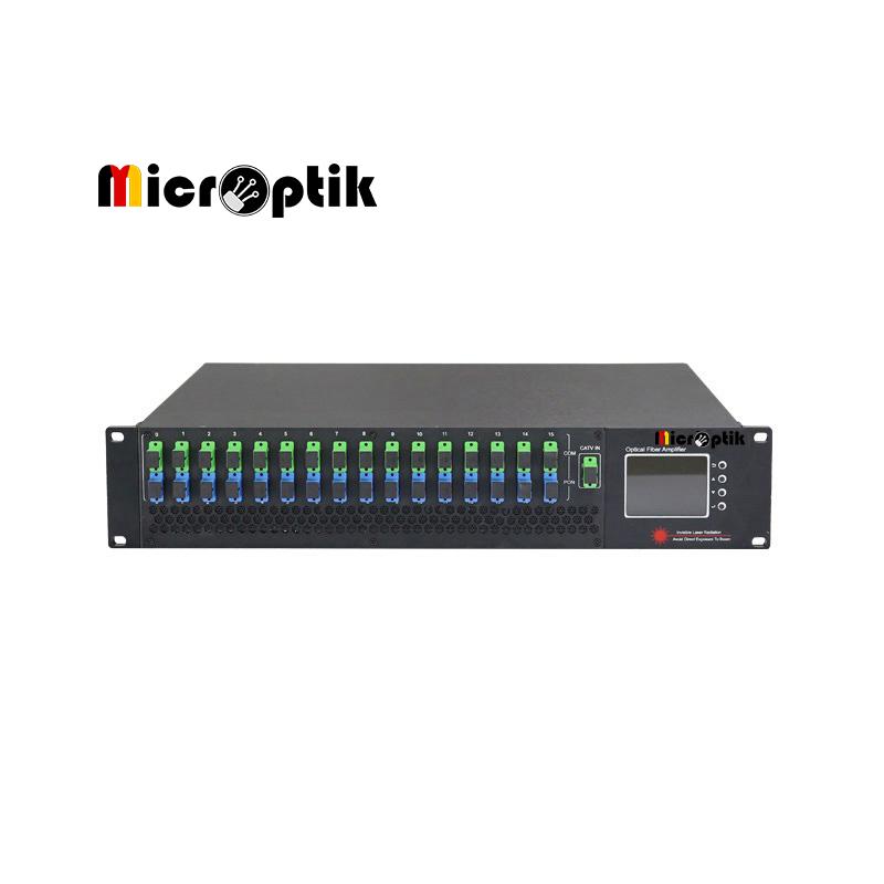    تقویت کننده 16 پورت EDFA شبکه های تلویزیونی و ماهواره روی فیبر نوری16  Ports 1550nm 